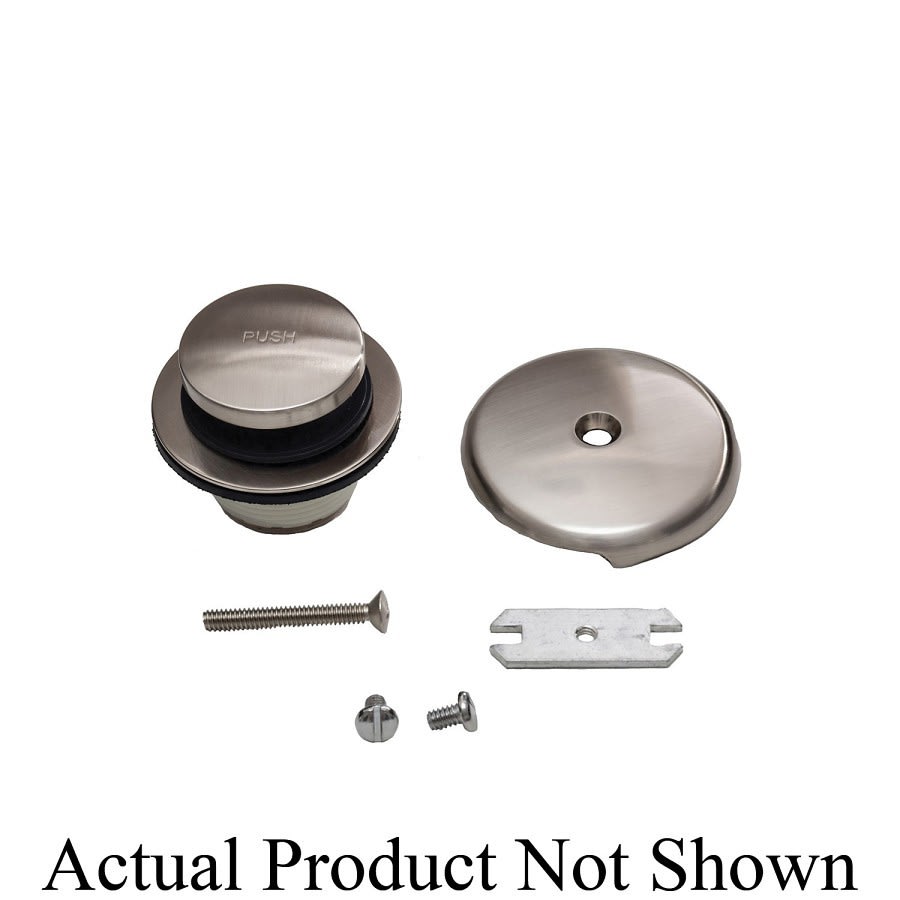 4T-1904C Bath Drain Trim, Toe Touch, Satin Nickel