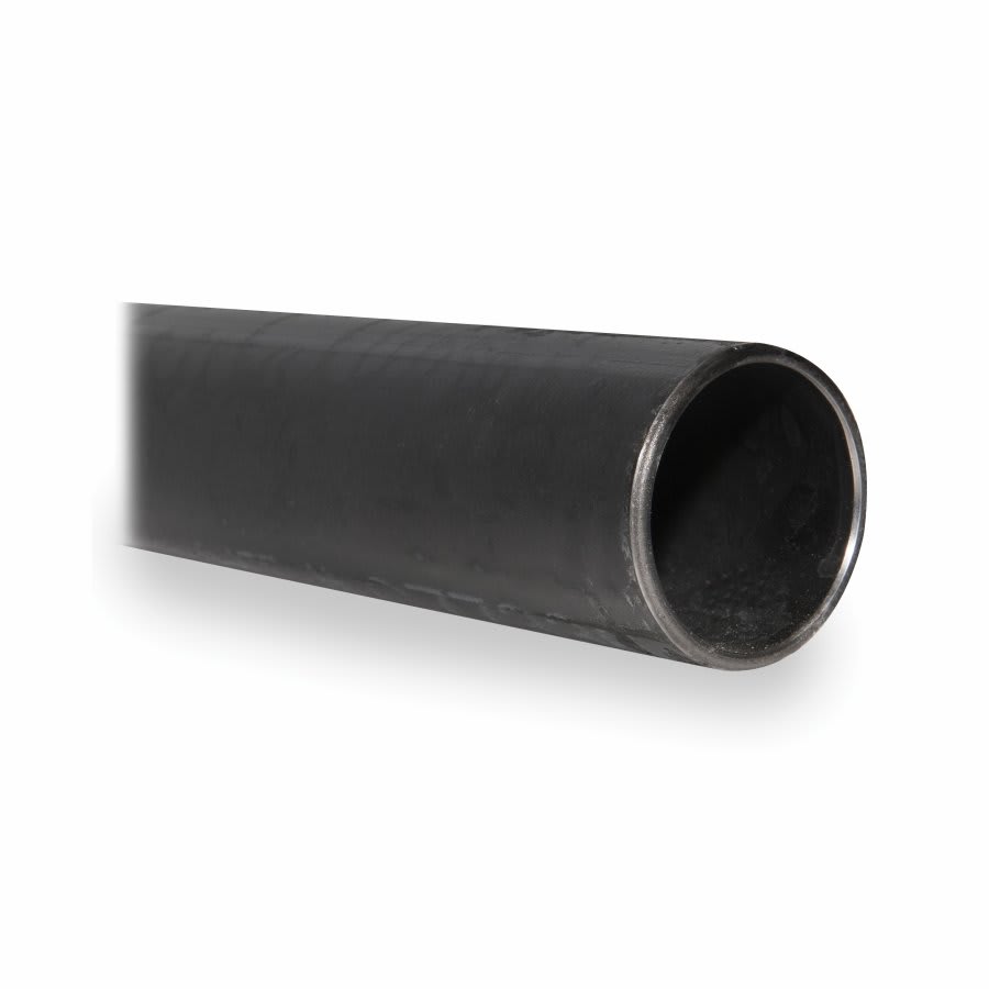Steel Pipe, 1-1/2 in, 10.5 ft L, Black, Plain, SCH 40/STD, Domestic