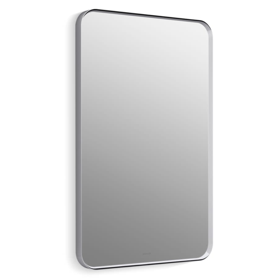 Essential 34-1/16" x 22-1/16" Rectangular Flat Framed Accent Mirror