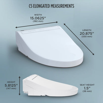 C5 Elongated Soft Close Bidet Seat