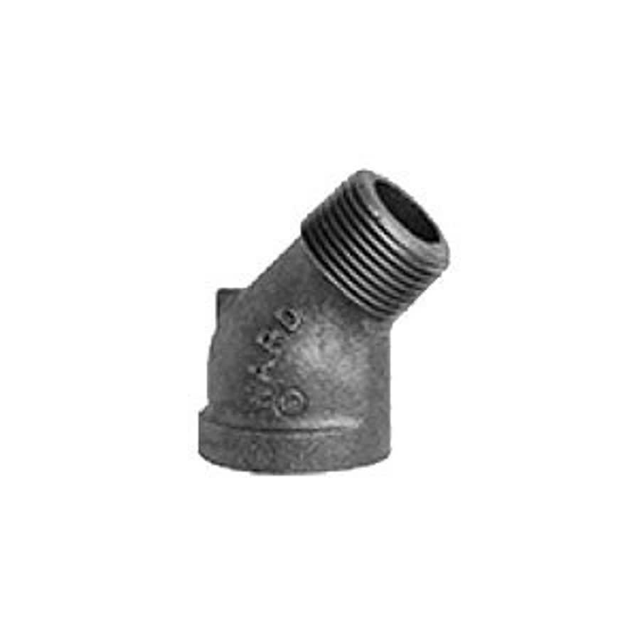 45 deg Street Elbow, 1 in, MNPT x FNPT, 150 lb, Malleable Iron, Galvanized
