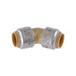 Max™ 45 deg Elbow, 1/2 in, Push, Brass