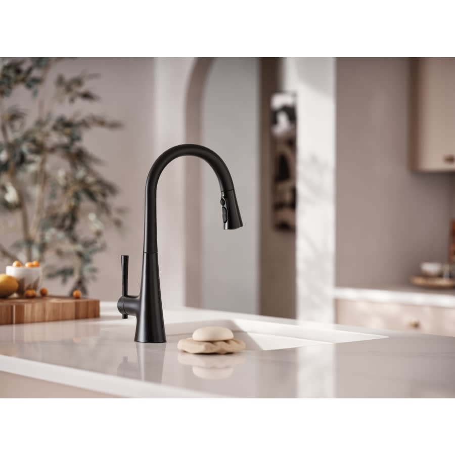 Kurv 1.5 GPM Single Hole Pull Down Kitchen Faucet