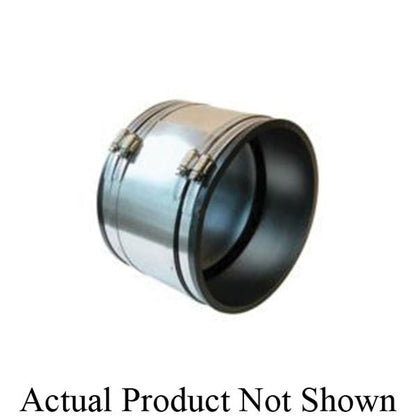 Shielded Transition Coupling, 4 in, PVC/Stainless Steel