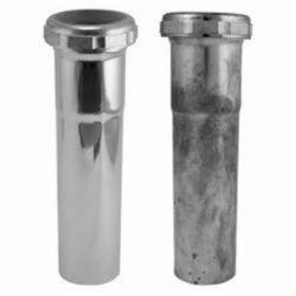 Tubular Extension, 1-1/4 in, Tube x Slip Joint, 20 ga, Chrome