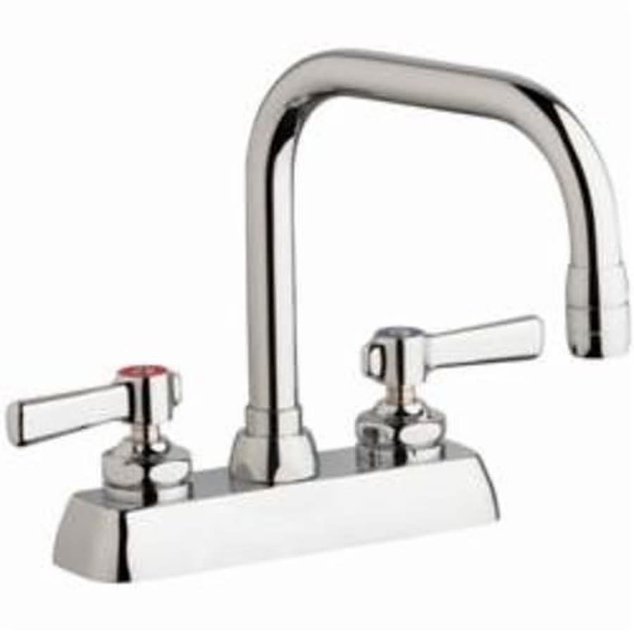 Utility Sink Faucet, Deck Mount, ADA, Lever Handle, Polished Chrome
