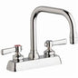 Utility Sink Faucet, Deck Mount, ADA, Lever Handle, Polished Chrome