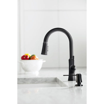 Joleena 1.75 GPM Pull Down Kitchen Faucet HighArc Spout with Magnetic Docking & Toggle Spray Diverter - Limited Lifetime Warranty