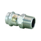 Male Adapter, 2 in, Press x MNPT, 304/304L Stainless Steel