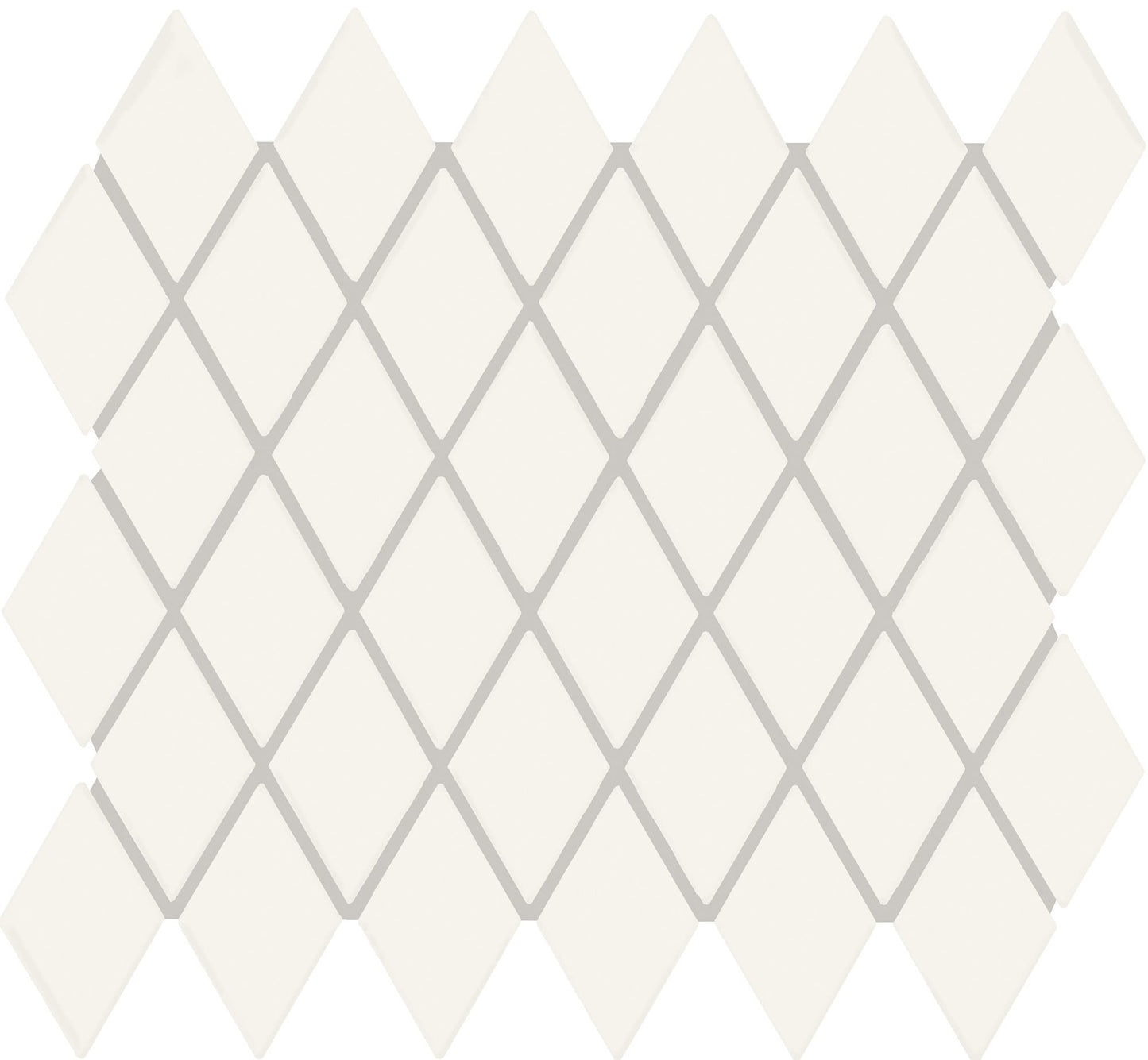 Color Story Mosaics Matte Designer White Straight Joint 2X2 Matte