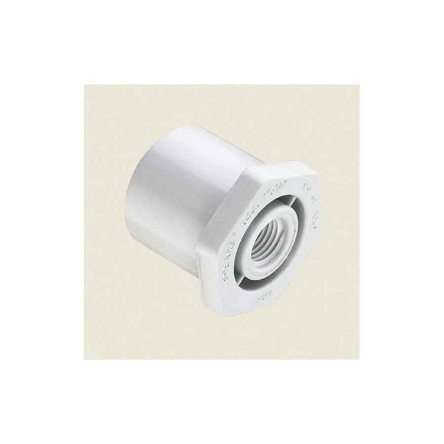 Bushing, 1 x 1/4 in, Spigot x FNPT, SCH 40/STD, PVC
