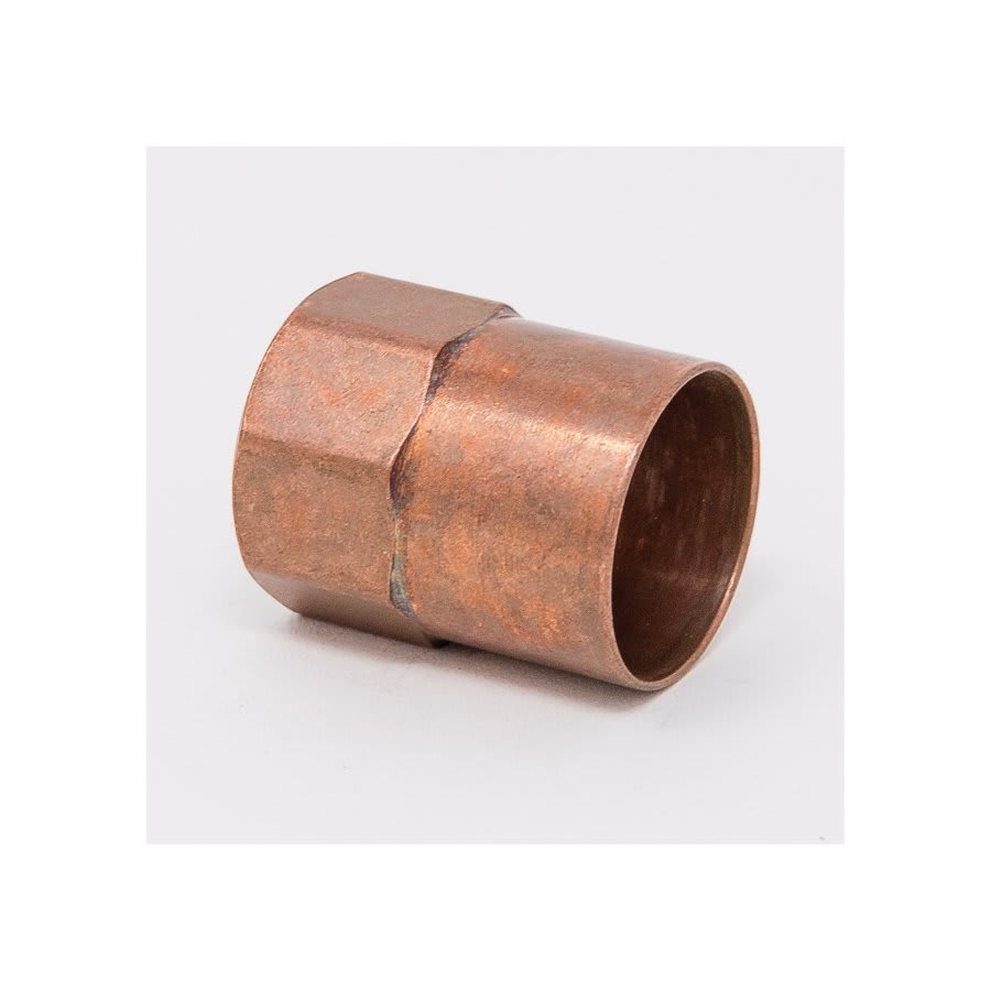 Female Adapter, 3/4 x 1/2 in, C x FNPT, Copper