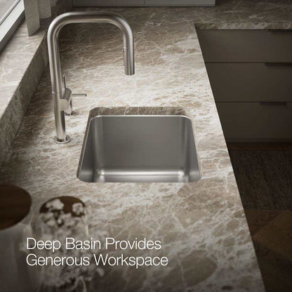 Undertone 23" Undermount Single Basin Stainless Steel Utility Sink