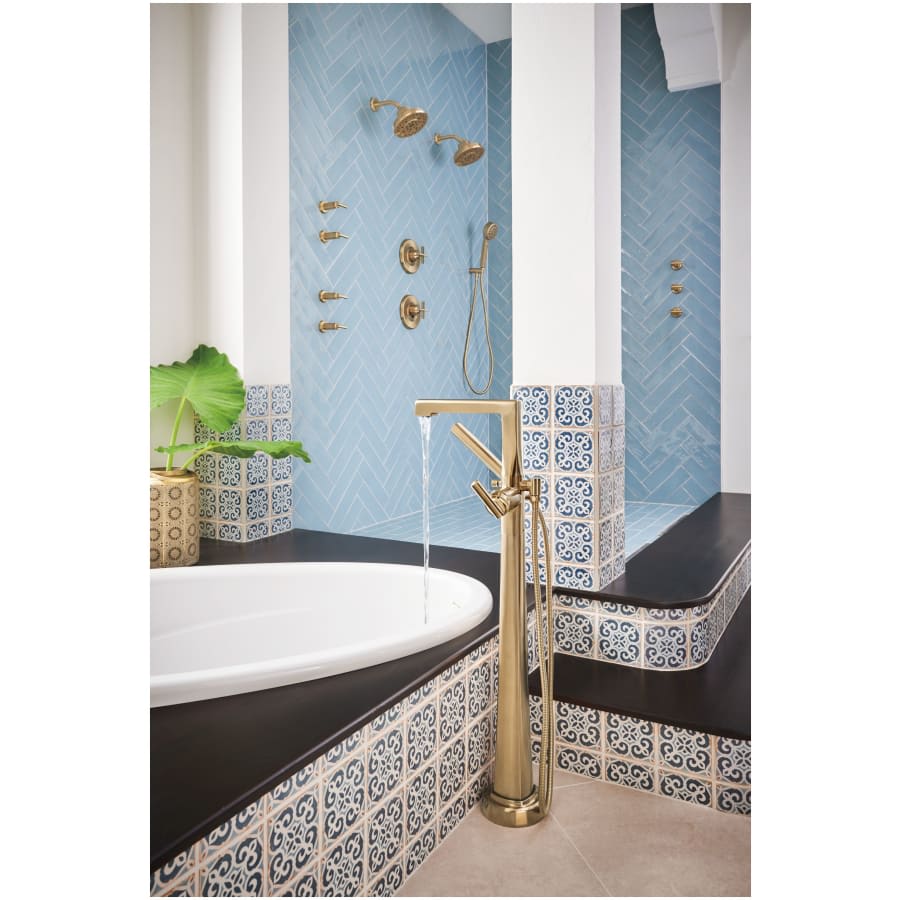 Levoir 1.75 GPM Multi Function Hand Shower Package with H2Okinetic Technology - Includes Hose, Holder and Wall Supply