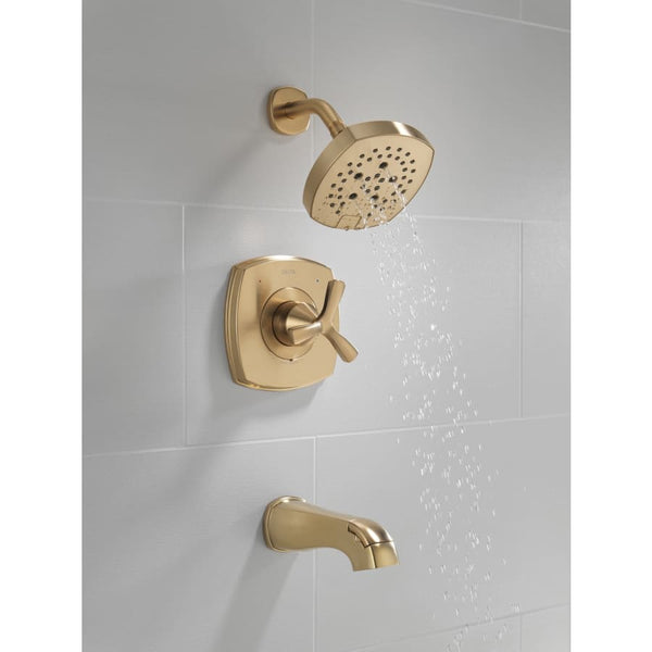 Stryke Monitor 14 Series Single Function Pressure Balanced Tub and Shower with Cross Handle - Less Rough-In Valve