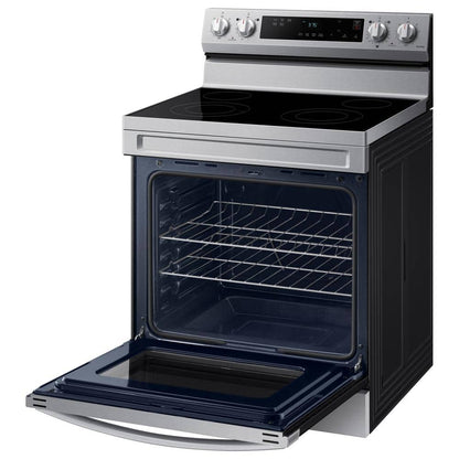 30"W 6.3Cuft 4E Smoothtop Electric Range Stainless Steel