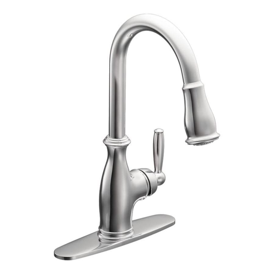 Brantford Single Handle Pulldown Spray Kitchen Faucet with Reflex Technology