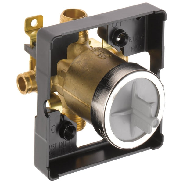 Universal Tub and Shower Rough-In Valve Body, 1/2 in, Cold Expansion PEX, Forged Brass Body