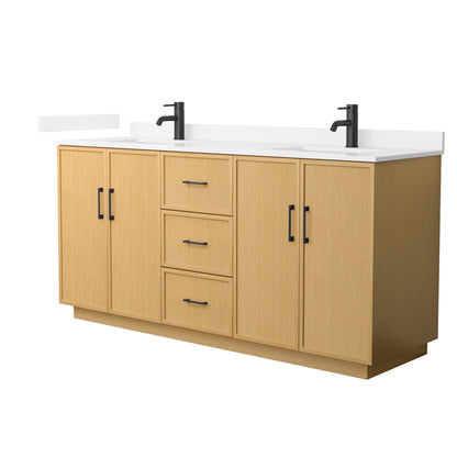 Elan Double Bathroom Vanity with Toe Kick - 72W x 35H x 22D