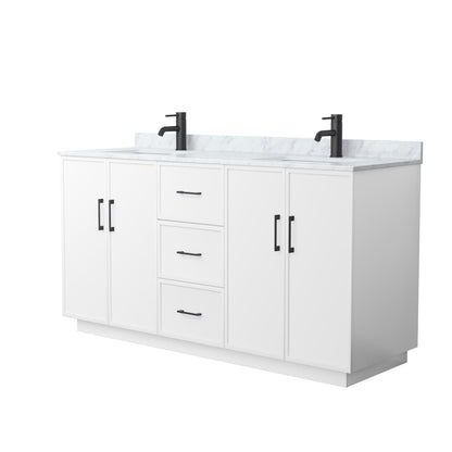 Elan Double Bathroom Vanity with Toe Kick - 66W x 35H x 22D