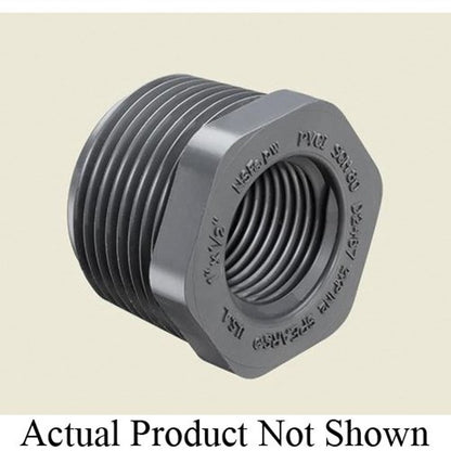 Bushing, 1-1/2 x 3/4 in, MNPT x FNPT, SCH 80/XH, PVC