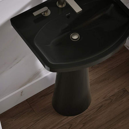 Cimarron 21" Pedestal Bathroom Sink with 3 Holes Drilled and Overflow