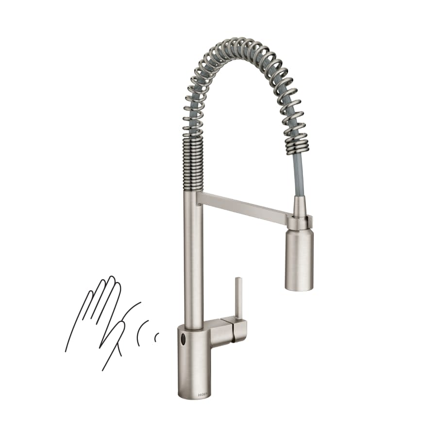 Align 1.5 GPM Single Hole Pre-Rinse Pull Down Kitchen Faucet with MotionSense Wave and Power Clean