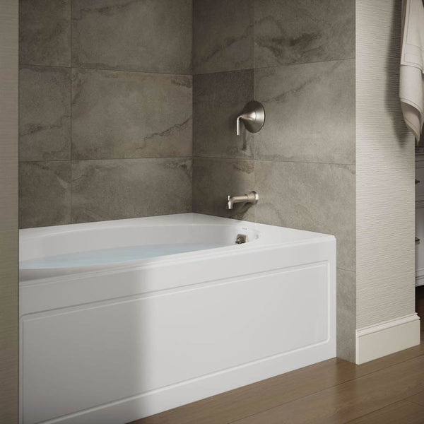 Windward Collection 60" Three Wall Alcove Soaking Bath Tub with Right Hand Drain