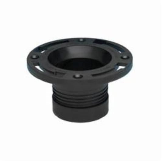 Twist-N-Set® DWV Closet Flange, 4 in, Hub, ABS