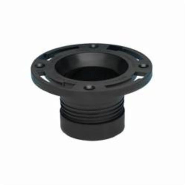 Twist-N-Set® DWV Closet Flange, 4 in, Hub, ABS