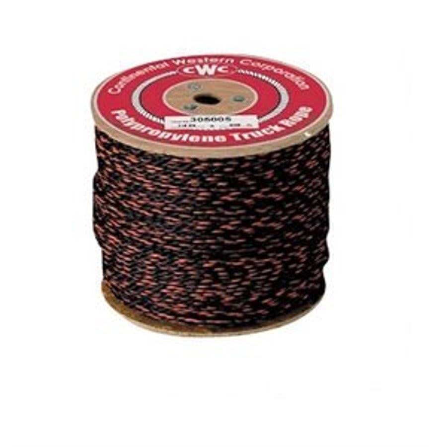 Truck Rope, 3/8 in, 600 ft L, Black/Orange