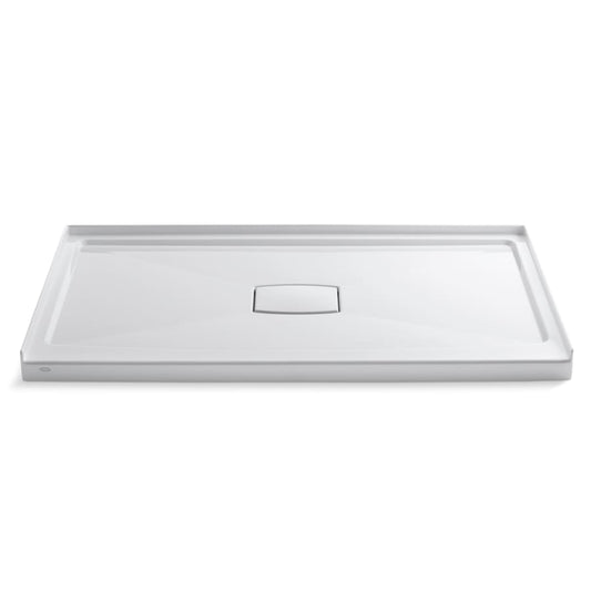 Archer 60" x 36" Single Threshold Center Drain Shower Base with Removable Drain Cover