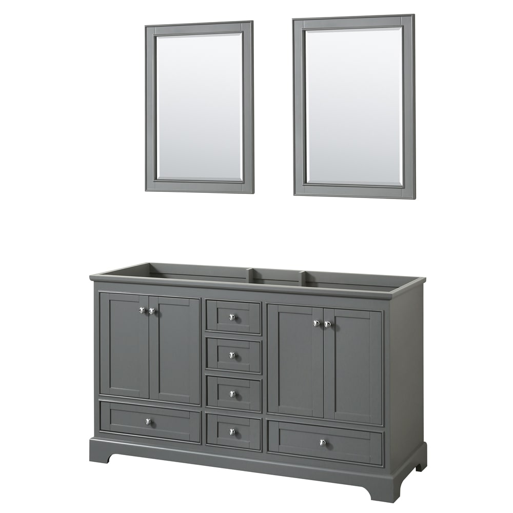 Deborah Double Bathroom Vanity - 59.25W x 34.25H x 21.5D