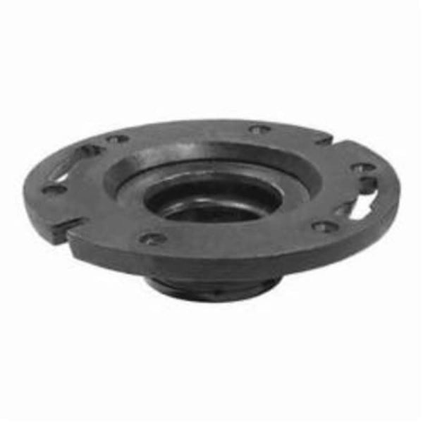Closet Flange, 4 in, Push On, 7-1/8 in OD, Cast Iron, Black, Domestic