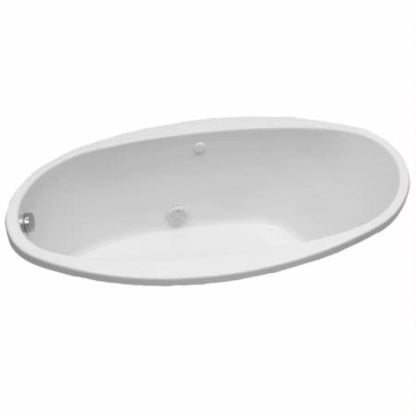 Lansford 58" x 38" Drop In Acrylic Soaking Tub with Reversible Drain and Overflow