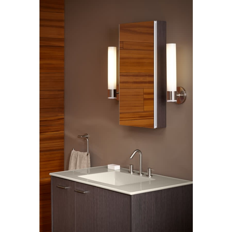 Verdera 30" x 15" Single Door Frameless Medicine Cabinet with Triple Mirror Design and Self-Close Hinges