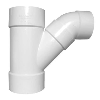 Combination Wye and 45 deg Elbow, 10 in, Hub, DWV, PVC