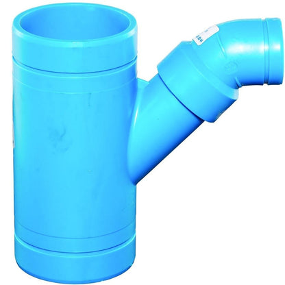 Blueline™ Acid Waste Combination Wye and 45 deg Elbow, 6 x 4 in, Polypropylene
