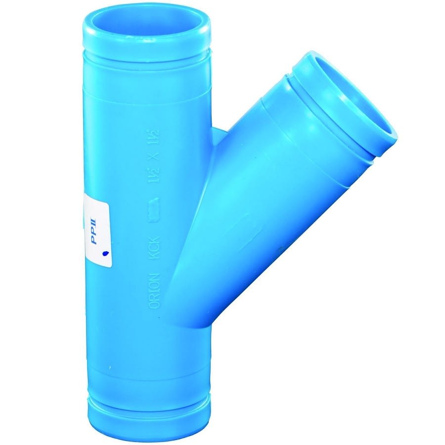 Blueline™ Acid Waste Wye, 2 in, Polypropylene