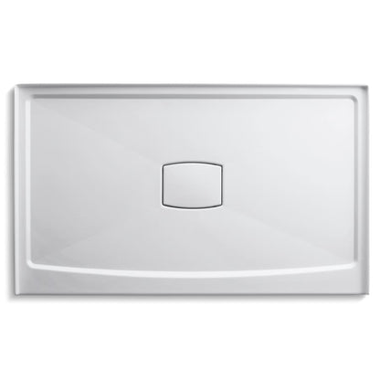 Archer 60" x 36" Single Threshold Center Drain Shower Base with Removable Drain Cover