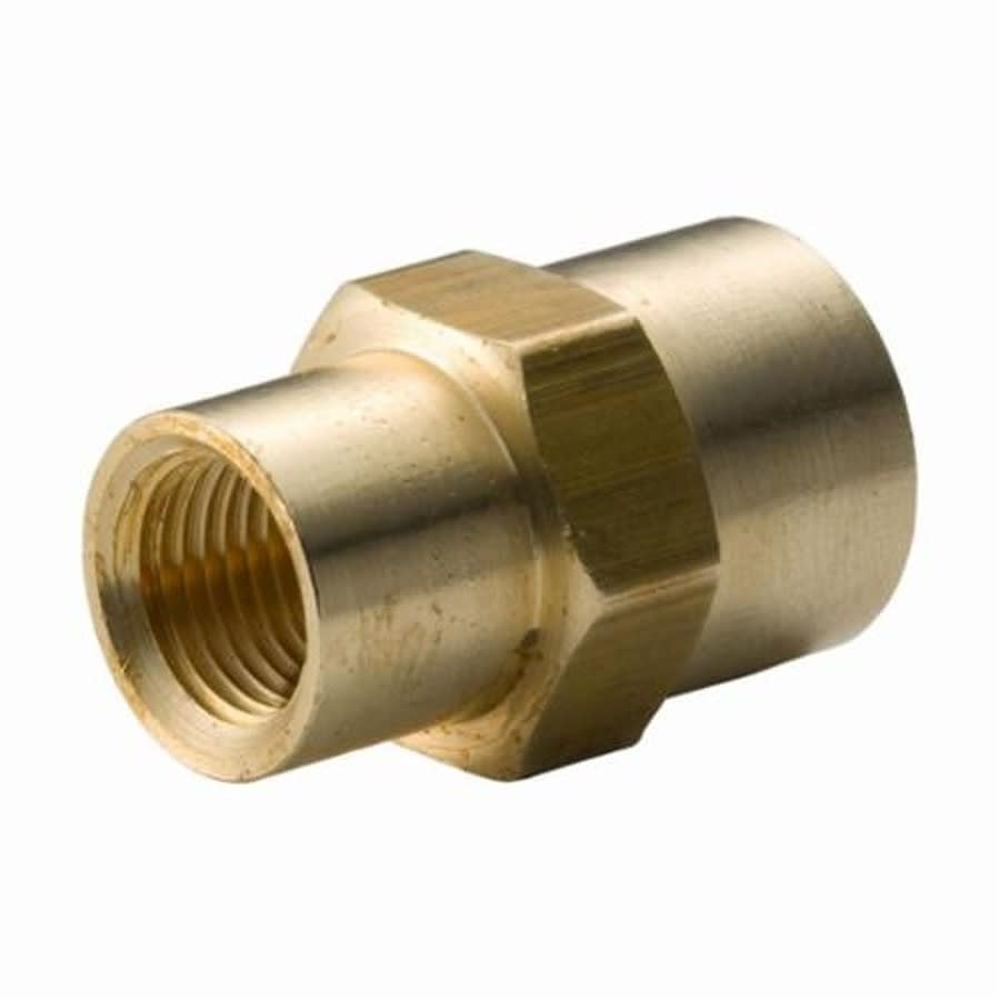 Reducer Coupling, 1/4 x 1/8 in, FNPT, Lead Free Brass, Rough Brass