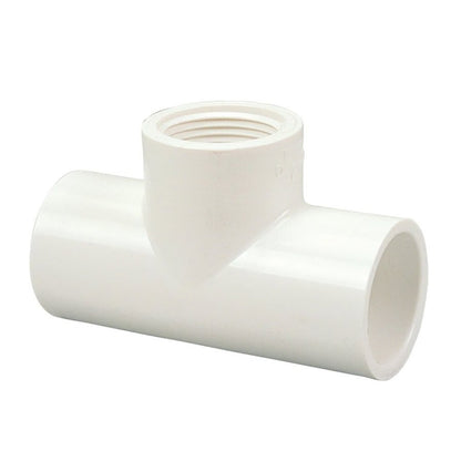 Tee, 1-1/4 in, Socket x FNPT, SCH 40/STD, PVC