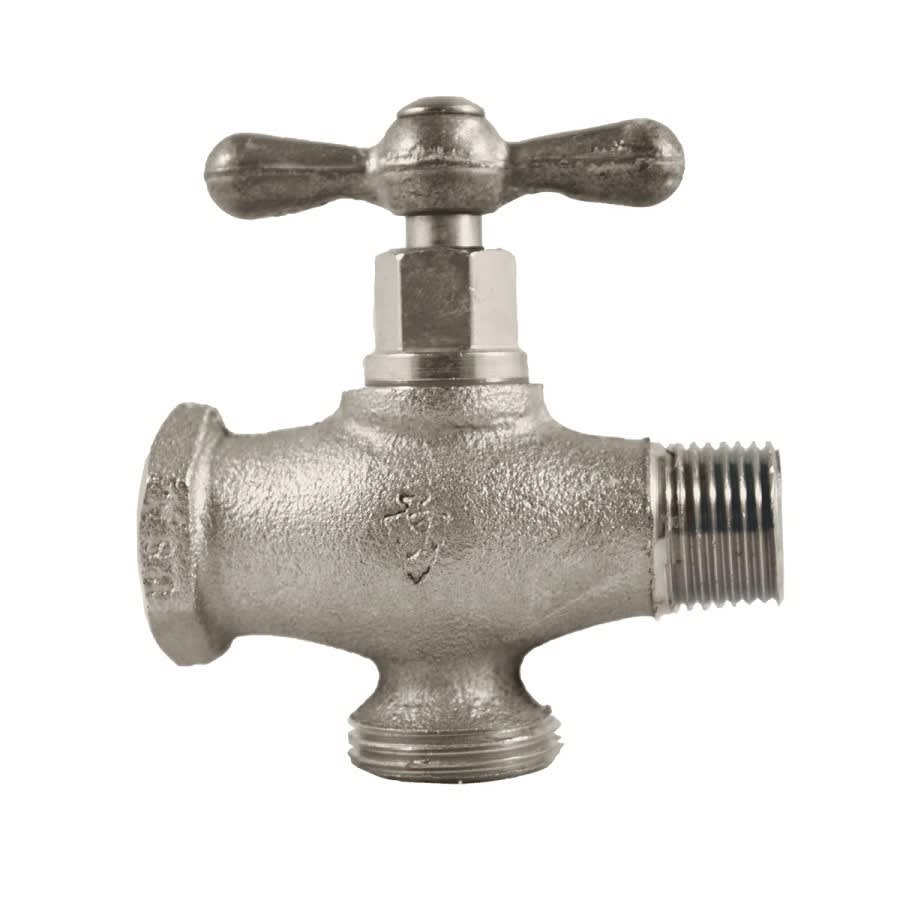 Washing Machine Valve, 1/2 in Inlet, FNPT, Rough Bronze