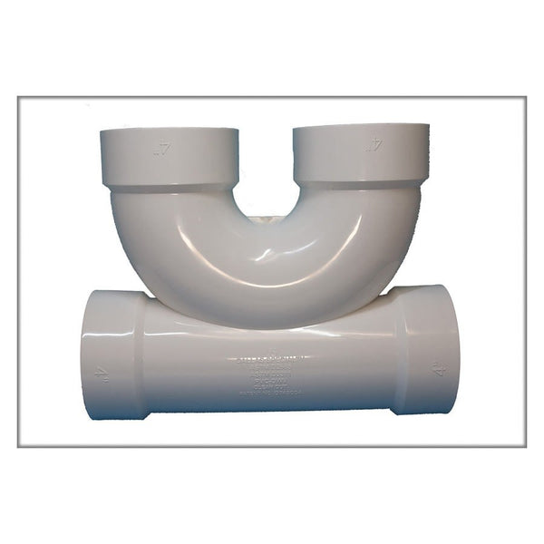 Texas 2-Way Cleanout Tee, 4 in, Hub, DWV, PVC