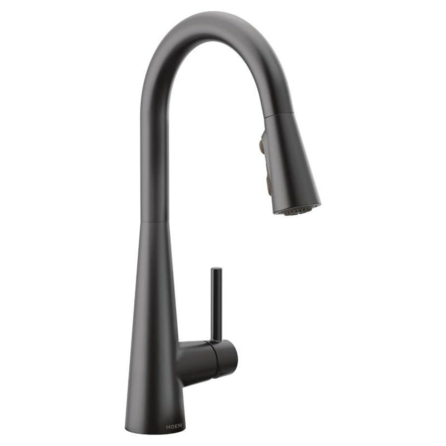 Sleek™ Kitchen Faucet, Deck Mount, ADA, 1 Lever Handle, 1 or 3-Hole, Matte Black