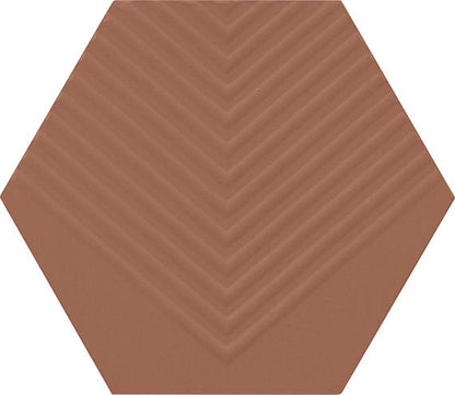 Rhyme and Reason Warm Terracotta Square, Ripple Mix 6X6 Matte