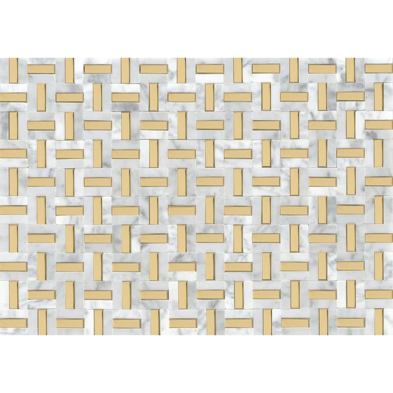 LINK WHITE&GLD PATTERN MO/1217