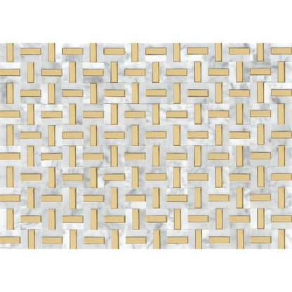 LINK WHITE&GLD PATTERN MO/1217