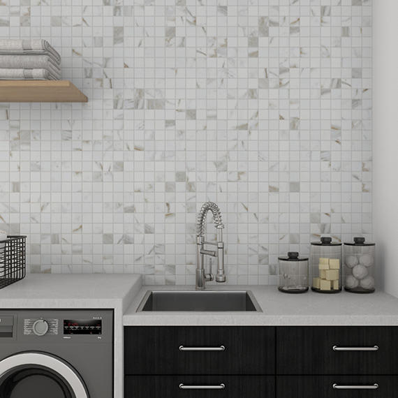 Marble Attache Calacatta Rectangle 12X24 Satin
