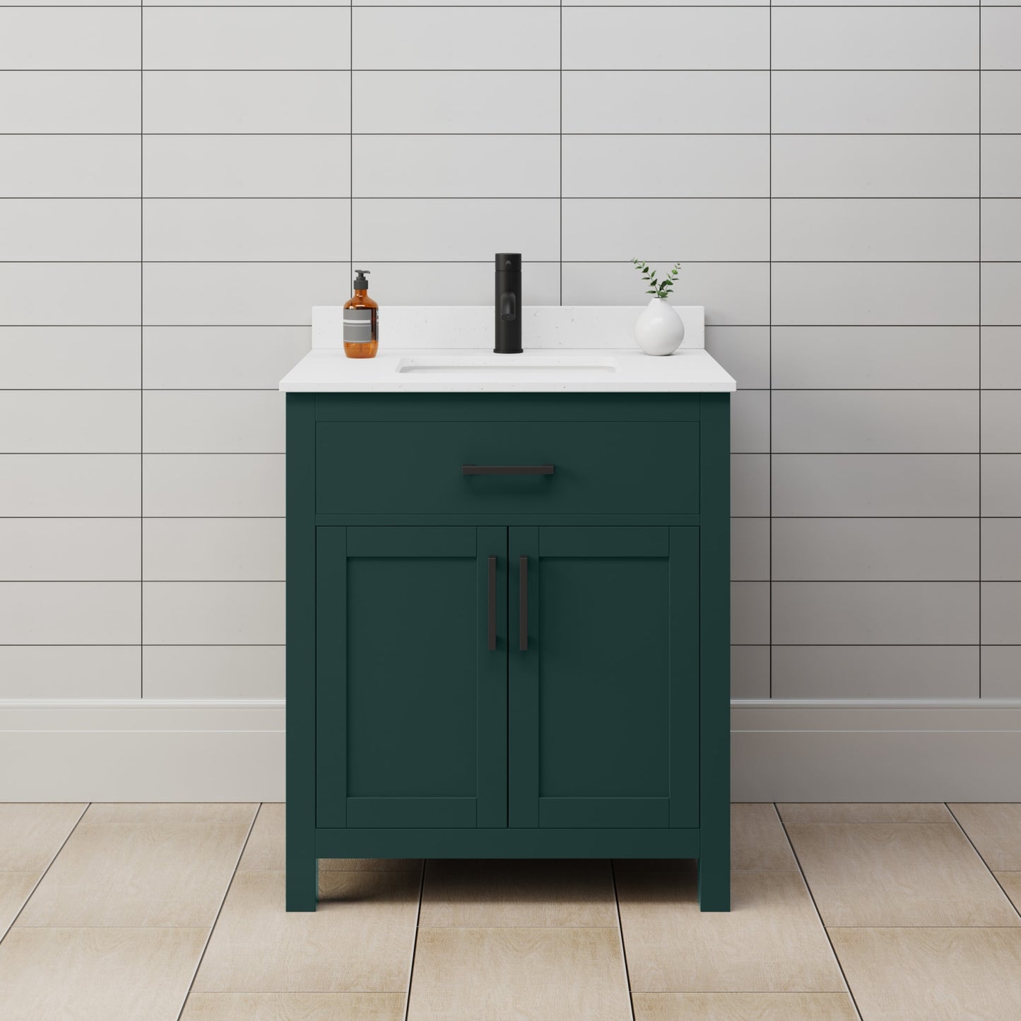 Beckett Single Bathroom Vanity - 30W x 35H x 22D